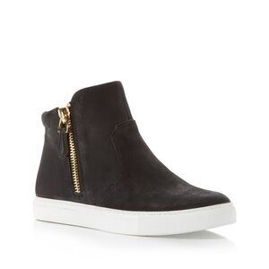 PERFECT CONDITION! Kenneth Cole Kiera Leather Ankle Sneakers Black Size 6.5